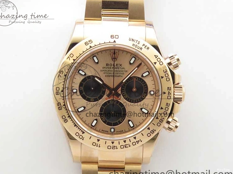 MiroTime 0412 Daytona 116508 RG Noob 1:1 Best Edition 904L SS Case and Bracelet RG Dial SA Comfortable 2705